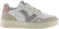 Victoria Leren sneakers met gespleten lederen effect White Dames - Wit