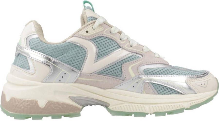Victoria Smile Favorites Dames Sneakers Blauw Synthetisch Metallic