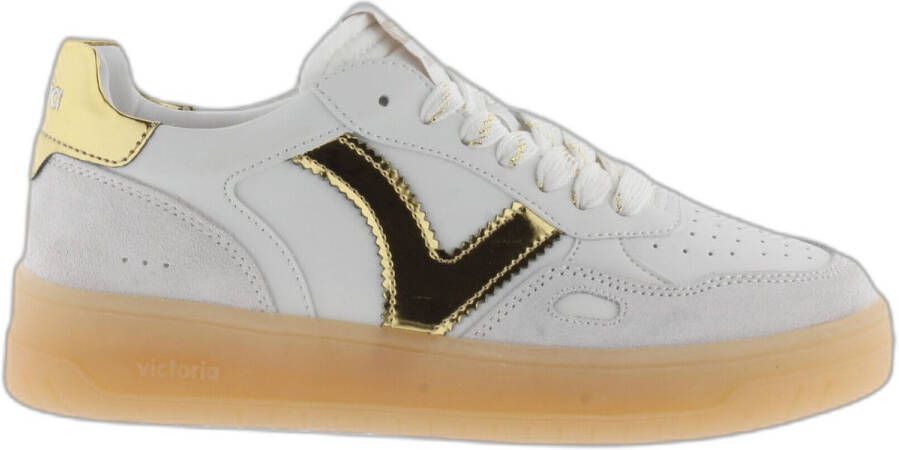 Victoria Lage Sneakers SEUL EFECTO PIEL SERRAJE LOGO METAL