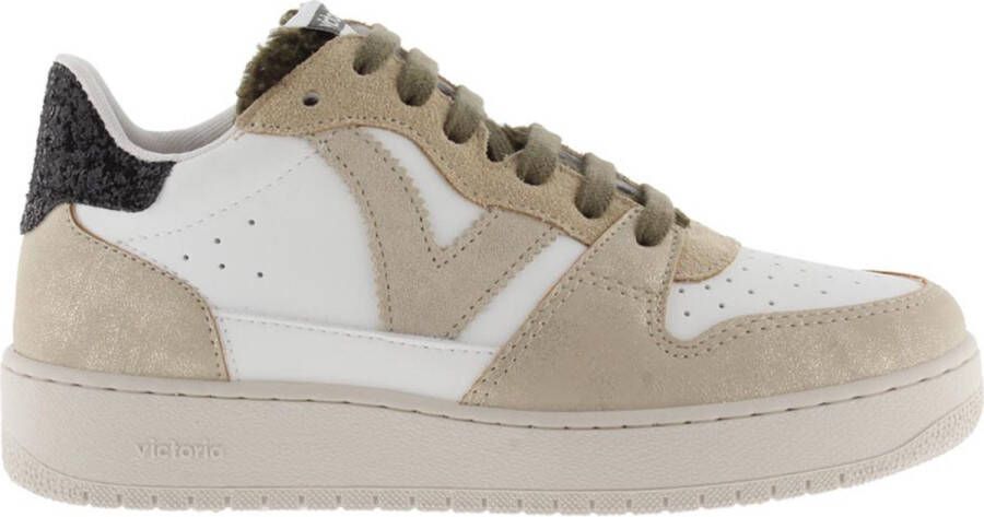 Victoria Stijlvolle Vetersneakers voor Vrouwen Beige Dames