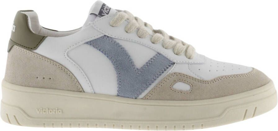 Victoria Sportschoenen met leereffect en splitleer Seul