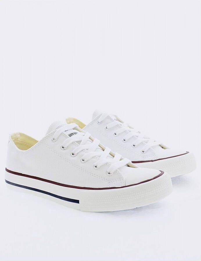 Victoria Trainers tribu toile (grandes tailles) White Heren