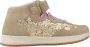 Victoria Meisjes Sneakers Beige Suéde Leopard Goud - Thumbnail 2