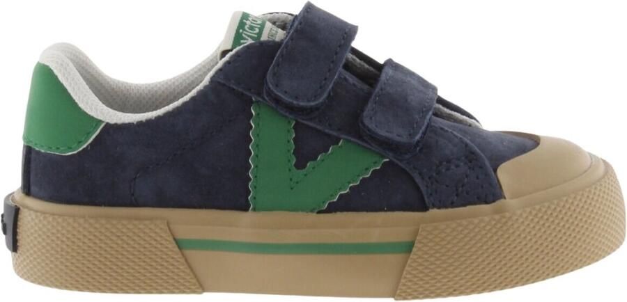 Victoria Contrastende suède schoenen voor baby Tribu Horma Ancha