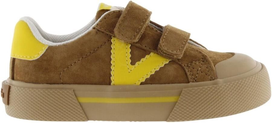 Victoria Contrastende suède schoenen voor baby Tribu Horma Ancha