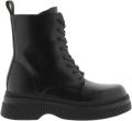 Victoria Dames enkellaarsjes Dublin Cordones Efecto Piel - Zwart