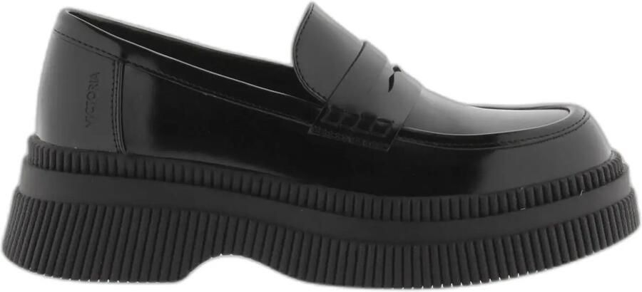 Victoria Dames mocassins Dublin Efecto Piel Brillo