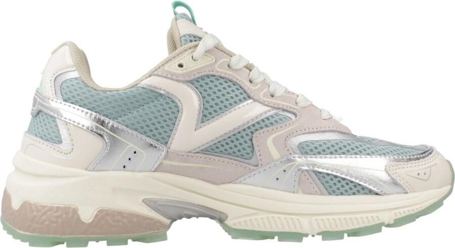 Victoria Smile Favorites Dames Sneakers Blauw Synthetisch Metallic