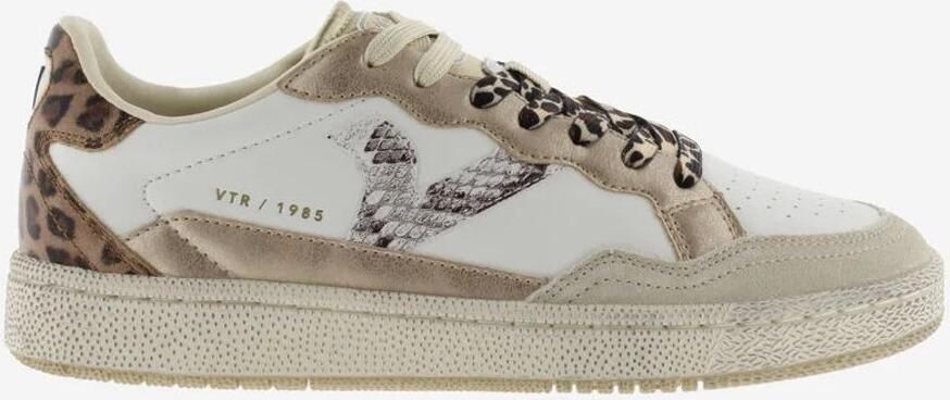 Victoria Smile Favorites Dames Sneakers Beige Synthetisch Leopard