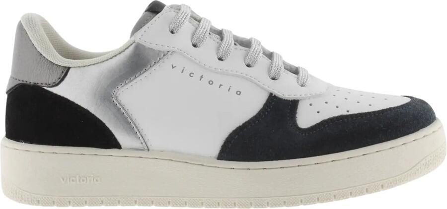 Victoria Dames sportschoenen van suède en metaal Madrid