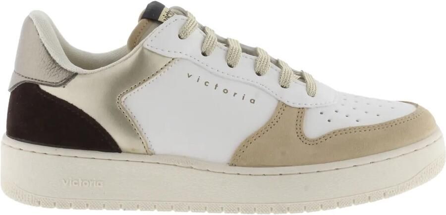 Victoria Dames sportschoenen van suède en metaal Madrid