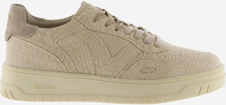 Victoria Damessneaker beige snake