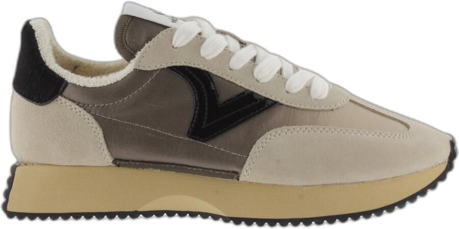 Victoria Metallic Nylon Sneakers Beige Urban Style