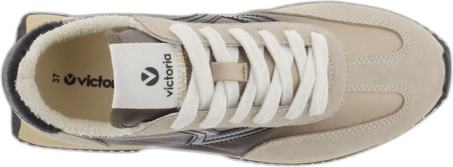 Victoria Metallic Nylon Sneakers Beige Urban Style
