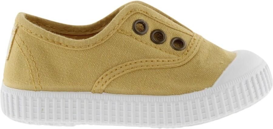 Victoria Elastisch geverfde canvas trainers
