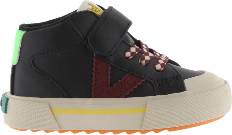 Victoria Gestreepte leren en elastische sneakers voor kinderen Tribu