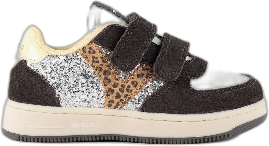 Victoria Glitters en suède babyschoenen Tiempo Tiras
