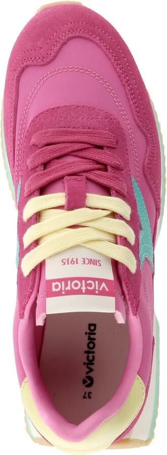 Victoria Lage leren sportschoenen