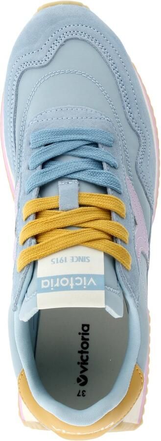 Victoria Lage leren sportschoenen