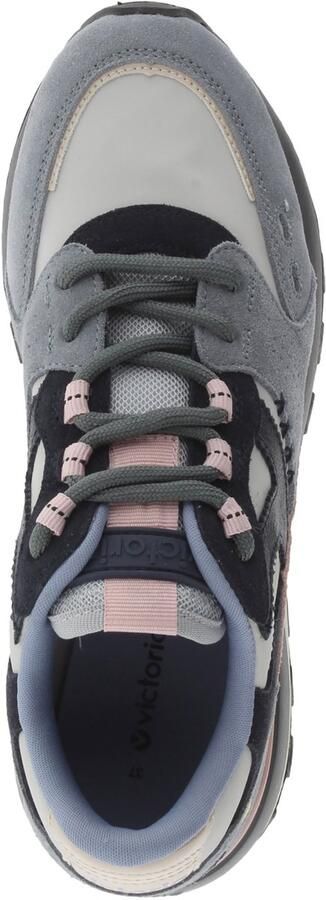 Victoria Lage leren sportschoenen