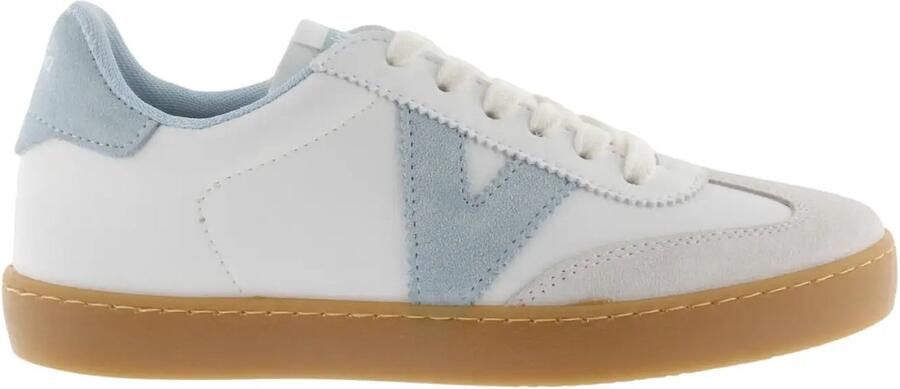 Victoria Leren en suede effect sneakers Berlin