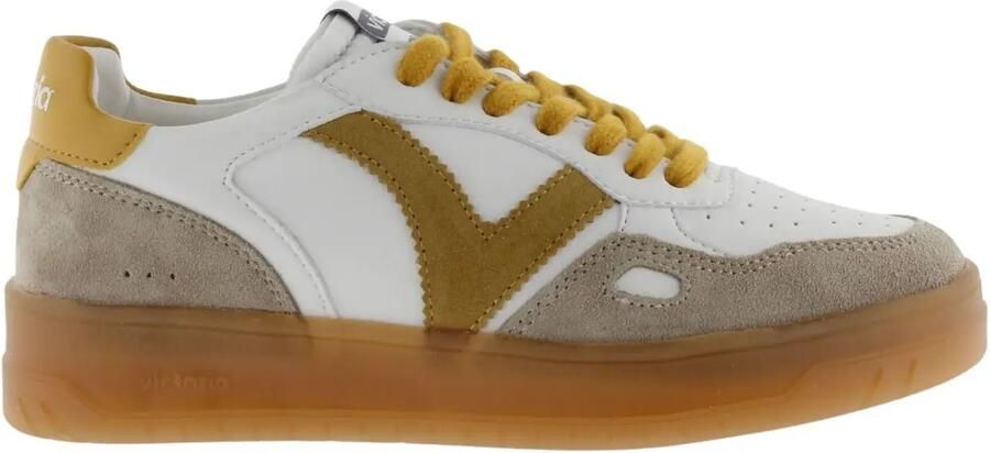 Victoria Leren en suède sportschoenen Seul