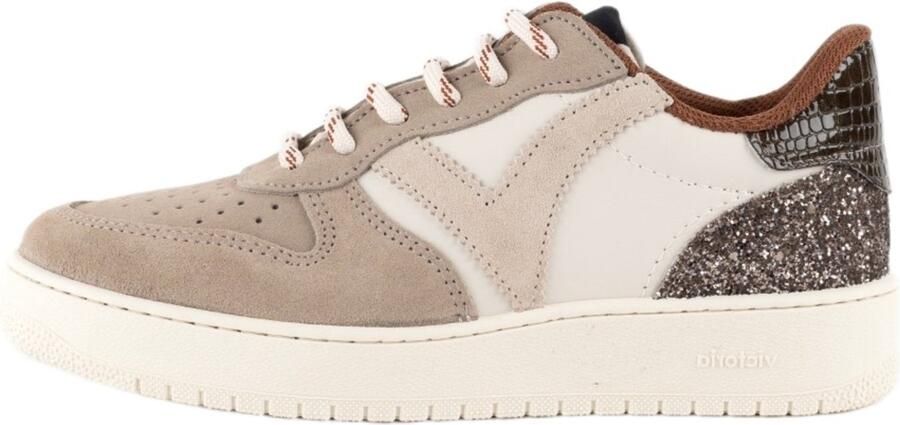 Victoria Madrid Suède & Glitter Sneaker Fashion Wear Vrouwen