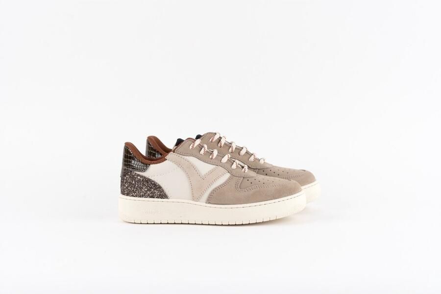 Victoria Madrid Suède & Glitter Sneaker Fashion Wear Vrouwen