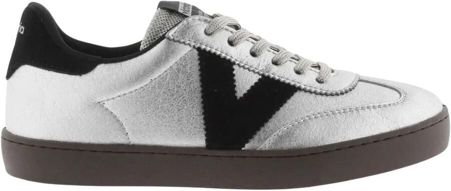 Victoria Metalen en gespleten leren sneakers voor dames Berlín Ciclista