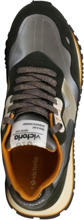 Victoria Metallische nylon sneakers met gespleten leer voor dames Viento - Foto 3