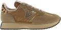 Victoria Metallische nylon sneakers met gespleten leer voor dames Cosmos - Beige