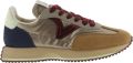 Victoria Metallische nylon sneakers met gespleten leer voor dames Cosmos