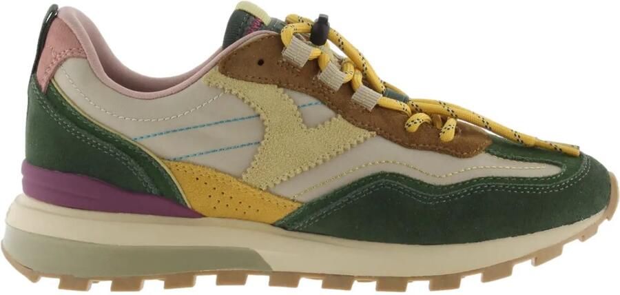 Victoria Nylon en suède sneakers Luna