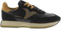 Victoria Nylon metaal en nubucklederen sneakers Cosmos - Zwart