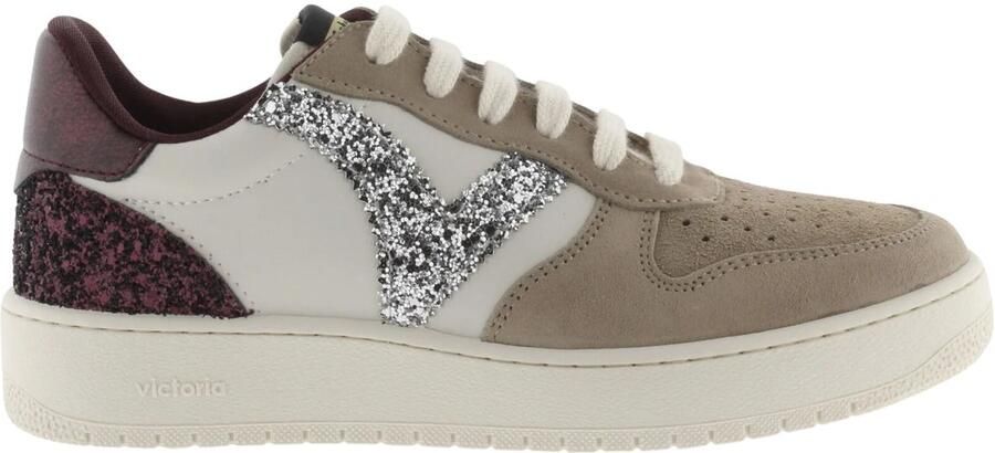 Victoria Schoenen met gescheurde lederen look en glitters voor dames Madrid