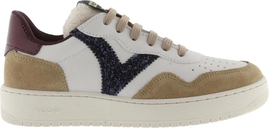 Victoria Schoenen met gescheurde lederen look en glitters voor dames Madrid