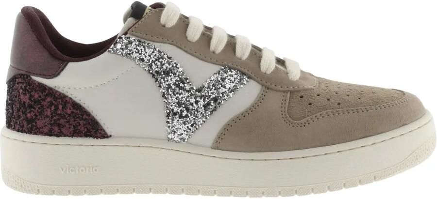 Victoria Schoenen met gescheurde lederen look en glitters voor dames Madrid