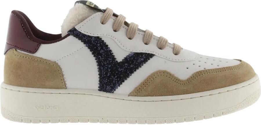 Victoria Schoenen met gescheurde lederen look en glitters voor dames Madrid