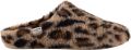 Victoria Pantoffels Norte Animal Print - Bruin