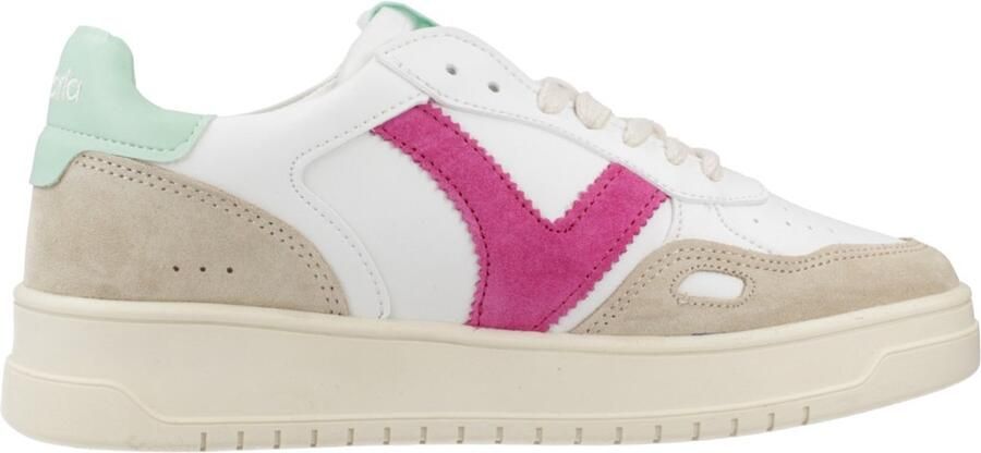 Victoria Sneakers in wit en roze Multicolor Dames