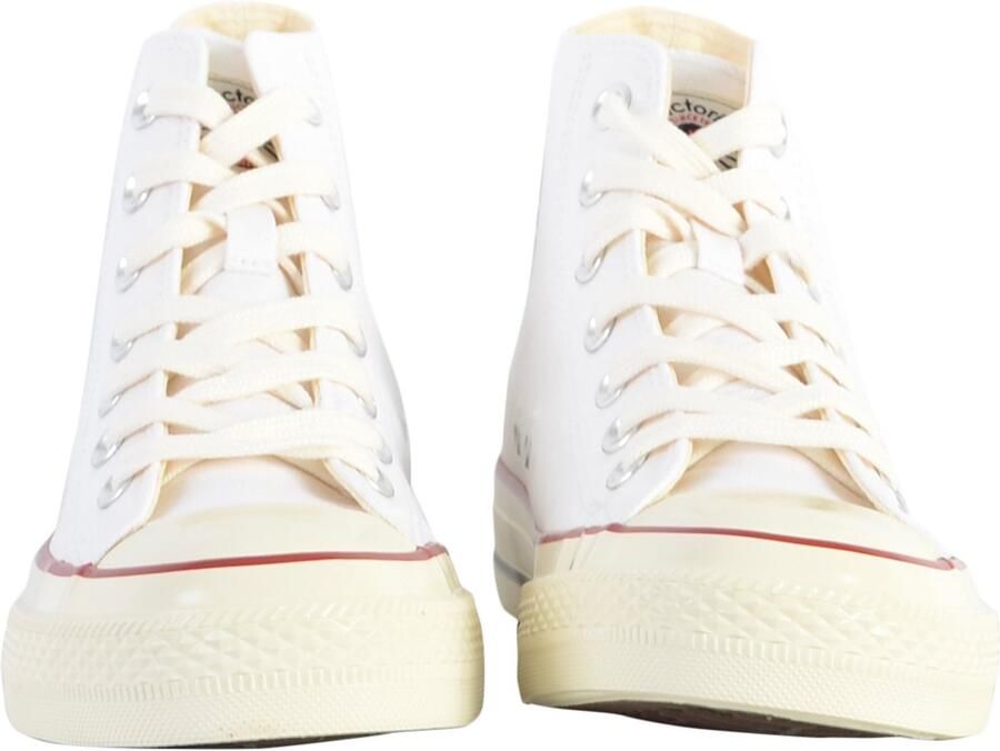 Victoria Dames sportschoenen van glanzend canvas Tribu White - Foto 2