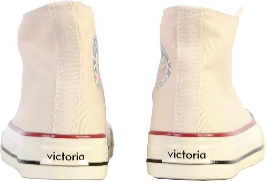 Victoria sportschoenen van glanzend canvas Tribu White