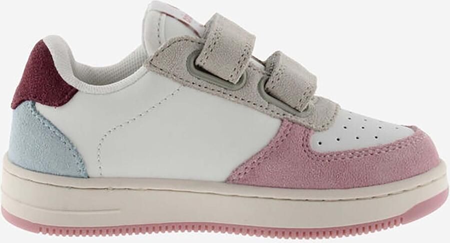 Victoria Tiempo Sneaker Met Meerkleurige Suède Banden Fashion Wear Kinderen