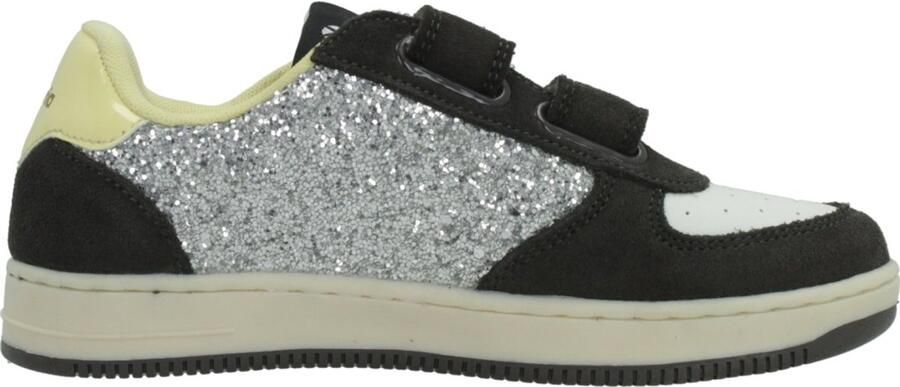 Victoria leren sneakers zwart zilver panter - Foto 4