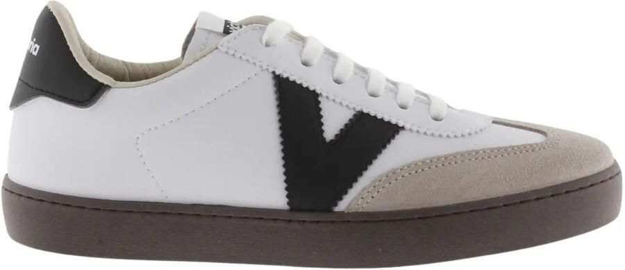 Victoria Trainers Berlin Ciclista Efecto Piel & Piezas Serraje & Logo Glitter