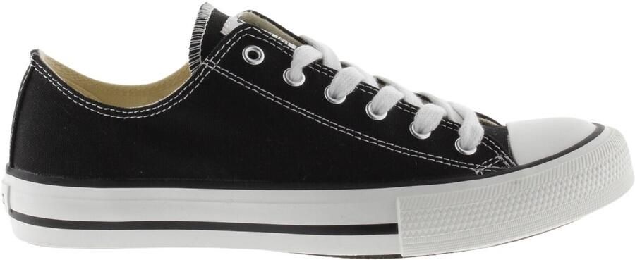 Victoria Canvas Tribe Sneakers (Grote Maten) Zwart Dames