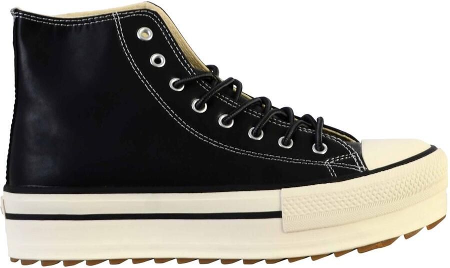 Victoria Dubbele sportschoenen van imitatieleer voor dames Tribu Sierra Black Dames - Foto 2