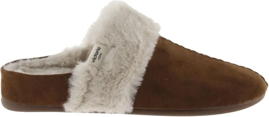 Victoria Vrouwen pantoffels met suède effect Norte