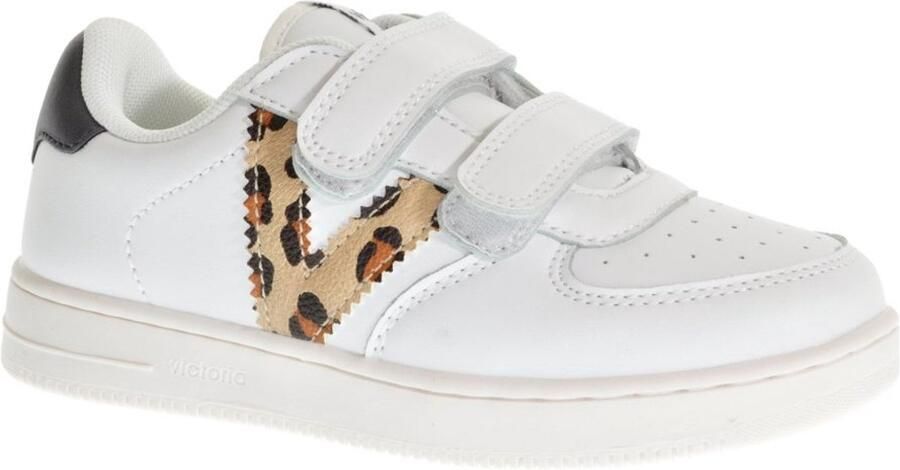 Victoria Witte Sneaker Leopardo Kids