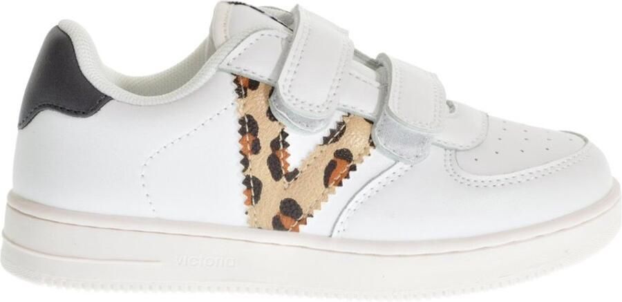 Victoria Witte Sneaker Leopardo Kids